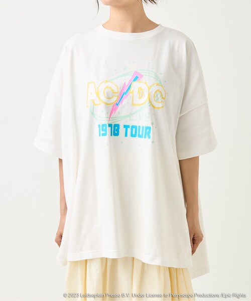 FREAK'S STORE（フリークスストア）の「ACDC 1978TOUR BIGTシャツ/エーシーディーシー1978ツアービッグTシャツ（Tシャツ/カットソー・レディース・ブラック/オフホワイト・ﾌﾘ-）」の10枚目の写真