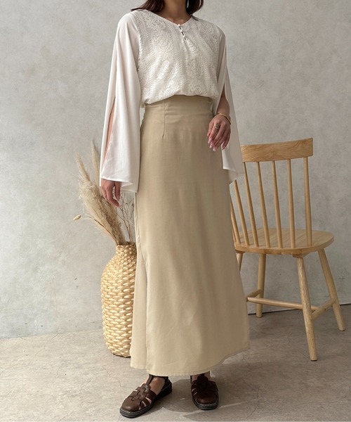 apres jour clair(アプレジュールクレア)の「【apres jour clair】レーススリットスリーブブラウス【ZOZOTOWN限定アイテム】(シャツ/ブラウス・レディース・ベージュ/オフホワイト・フリー/X-LARGE)」の9枚目の写真