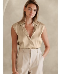 BANANA REPUBLIC FACTORY STORE ノースリーブシルキーブラウス