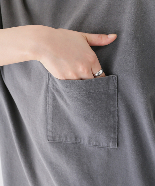 KURO(クロ)の「【KURO/クロ】別注 BD POCKET BIG Tシャツ(Tシャツ/カットソー・レディース・ブラック/レッド・MEDIUM)」の13枚目の写真