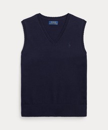 POLO RALPH LAUREN CHILDRENSWEAR（ポロ ラルフ ローレン チルドレンズウェア）の「スカラップド コットン セーター ベスト（ベスト・キッズ）」
