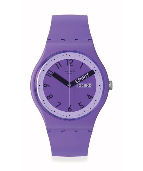 SWATCH（スウォッチ）の「PROUDLY GREEN（アナログ腕時計・メンズ・グリーン/パープル/レッド/ブルー/オレンジ/イエロー・FREE）」の4枚目の写真