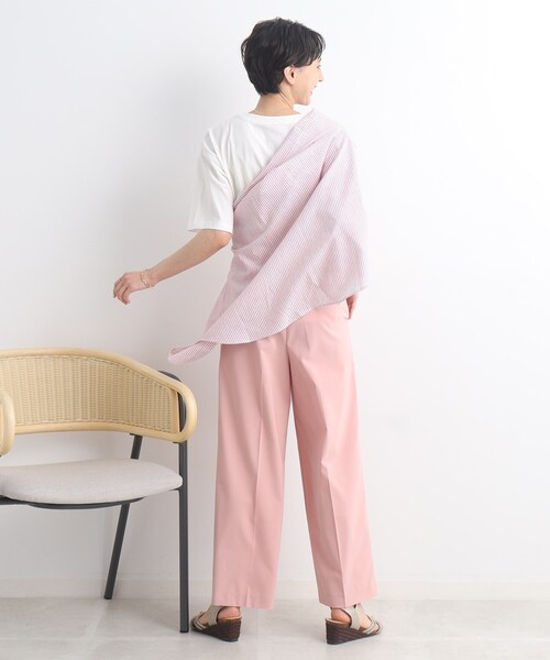 SHOO・LA・RUE（シューラルー）の「◆【洗練された大人の雰囲気】タックワイドパンツ（その他パンツ・レディース・ピンク系/ベージュ/ネイビー/グレー・02/03）」の11枚目の写真
