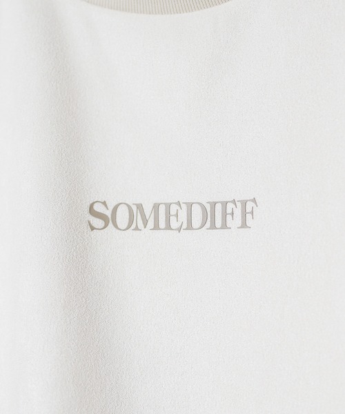SOMEDIFF(サムディフ)の「【SOMEDIFF】スウェード半袖Tシャツ+ハーフパンツ セットアップ メンズ ビッグシルエット tシャツ ルーズシルエット ショーツ ロゴ 春服(セットアップ・メンズ・グレー/ベージュ/ホワイト/ブラック/ブルー・XL/L/M)」の15枚目の写真