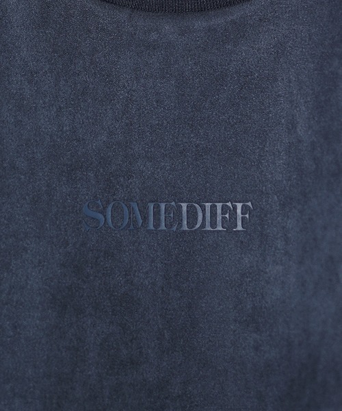 SOMEDIFF(サムディフ)の「【SOMEDIFF】スウェード半袖Tシャツ+ハーフパンツ セットアップ メンズ ビッグシルエット tシャツ ルーズシルエット ショーツ ロゴ 春服(セットアップ・メンズ・グレー/ベージュ/ホワイト/ブラック/ブルー・XL/L/M)」の17枚目の写真