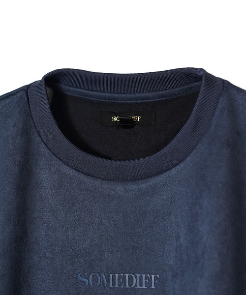 SOMEDIFF(サムディフ)の「【SOMEDIFF】スウェード半袖Tシャツ+ハーフパンツ セットアップ メンズ ビッグシルエット tシャツ ルーズシルエット ショーツ ロゴ 春服(セットアップ・メンズ・グレー/ベージュ/ホワイト/ブラック/ブルー・XL/L/M)」の8枚目の写真