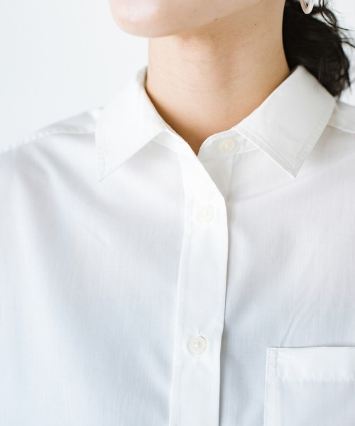 haco!(ハコ)の「ポケットに花束を忍ばせてみた!フラワームーブメントシャツ haco! FACTORY with ah(attach heart)!(シャツ/ブラウス・レディース・ブルー/オフホワイト・SMALL/MEDIUM/LARGE/X-LARGE)」の10枚目の写真