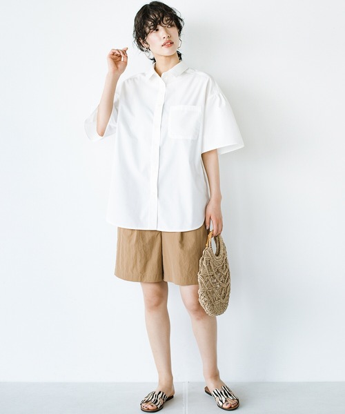 haco!(ハコ)の「ポケットに花束を忍ばせてみた!フラワームーブメントシャツ haco! FACTORY with ah(attach heart)!(シャツ/ブラウス・レディース・ブルー/オフホワイト・SMALL/MEDIUM/LARGE/X-LARGE)」の17枚目の写真