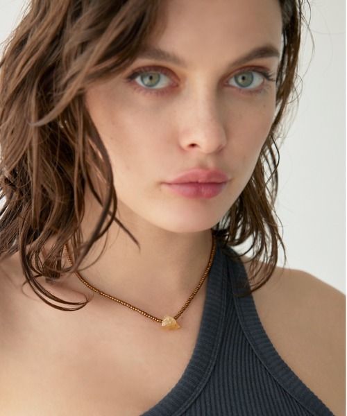 ALEXIA STAM（アリシアスタン）の「Beads Necklace/ビーズネックレス（ネックレス・レディース・ゴールド/レッド/ブラウン・FREE）」の8枚目の写真