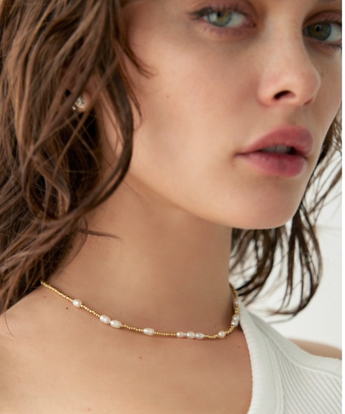 ALEXIA STAM（アリシアスタン）の「Beads Necklace/ビーズネックレス（ネックレス・レディース・ゴールド/レッド/ブラウン・FREE）」の14枚目の写真