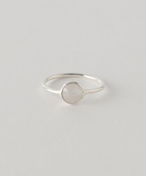 BEAUTY&YOUTH UNITED ARROWS（ビューティーアンドユースユナイテッドアローズ）の「ナチュラルストーン シルバーカラー リング（リング・レディース・オフホワイト/ケリー/ホワイト/ピンク・11）」の2枚目の写真