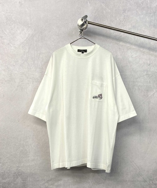 En serio TOKYO(エンソリオトーキョー)の「CHILL SKULL ビッグシルエット TEE スカル&ハット(Tシャツ/カットソー・メンズ・ホワイト/ミント/ブラック・L/M)」の10枚目の写真