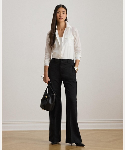LAUREN RALPH LAUREN（ローレン ラルフ ローレン）の「コットン ボイル シャツ（シャツ/ブラウス・レディース・ホワイト・XXS/S/M/XS）」の5枚目の写真