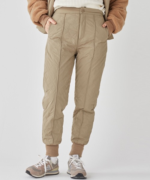 KRIFF MAYER Lady's Collection（クリフメイヤーレディースコレクション）の「《WEB限定》キルトジョガーパンツ（その他パンツ・レディース・ブラック/ナチュラル/ベージュ・SMALL/MEDIUM/LARGE）」の16枚目の写真