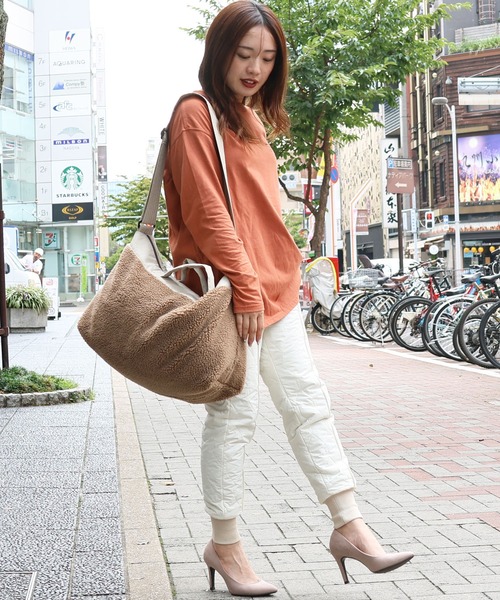 KRIFF MAYER Lady's Collection（クリフメイヤーレディースコレクション）の「《WEB限定》キルトジョガーパンツ（その他パンツ・レディース・ブラック/ナチュラル/ベージュ・SMALL/MEDIUM/LARGE）」の6枚目の写真