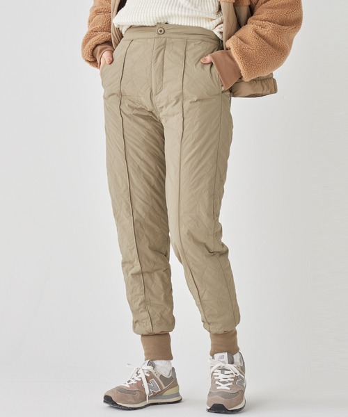 KRIFF MAYER Lady's Collection（クリフメイヤーレディースコレクション）の「《WEB限定》キルトジョガーパンツ（その他パンツ・レディース・ブラック/ナチュラル/ベージュ・SMALL/MEDIUM/LARGE）」の9枚目の写真