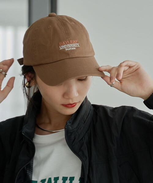 coen（コーエン）の「刺繍ツイルキャップ（キャップ・レディース・ブラック/ブラウン/ワインレッド・FREE）」の2枚目の写真