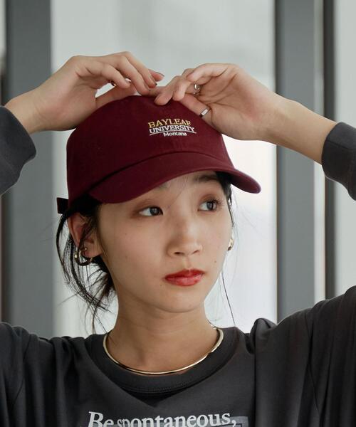 coen（コーエン）の「刺繍ツイルキャップ（キャップ・レディース・ブラック/ブラウン/ワインレッド・FREE）」の3枚目の写真