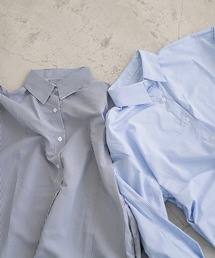 chocomee | ストライプシャツワンピース/striped shirt one-piece(シャツワンピース)