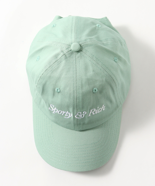 SPORTY&RICH(スポーティアンドリッチ)の「【SPORTY&RICH / スポーティアンドリッチ】TALIC LOGO HAT(キャップ・メンズ・グリーン系その他・FREE)」の5枚目の写真