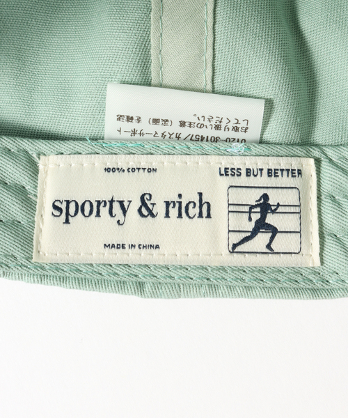 SPORTY&RICH(スポーティアンドリッチ)の「【SPORTY&RICH / スポーティアンドリッチ】TALIC LOGO HAT(キャップ・メンズ・グリーン系その他・FREE)」の10枚目の写真