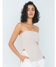 ALEXIA STAM | Side Slit Tube Top /パッドinスリットチューブトップ(チューブトップ)