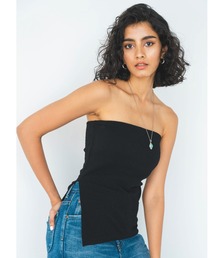 ALEXIA STAM | Side Slit Tube Top /パッドinスリットチューブトップ(チューブトップ)