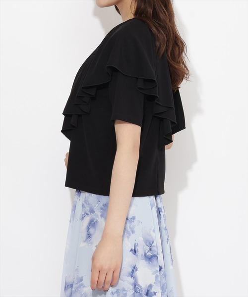 WILLSELECTION(ウィルセレクション)の「フリルカットソープルオーバー(Tシャツ/カットソー・レディース・チャコールグレー/ブラック/ボルドー・MEDIUM)」の12枚目の写真