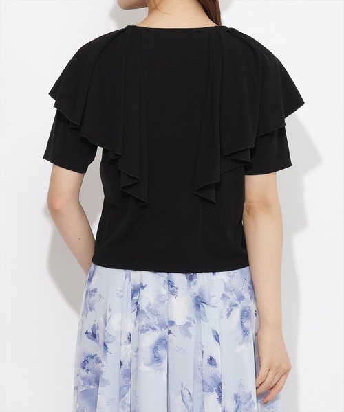 WILLSELECTION(ウィルセレクション)の「フリルカットソープルオーバー(Tシャツ/カットソー・レディース・チャコールグレー/ブラック/ボルドー・MEDIUM)」の14枚目の写真