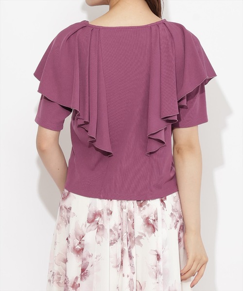 WILLSELECTION(ウィルセレクション)の「フリルカットソープルオーバー(Tシャツ/カットソー・レディース・チャコールグレー/ブラック/ボルドー・MEDIUM)」の15枚目の写真