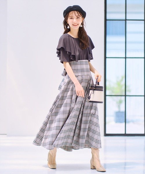 WILLSELECTION(ウィルセレクション)の「フリルカットソープルオーバー(Tシャツ/カットソー・レディース・チャコールグレー/ブラック/ボルドー・MEDIUM)」の19枚目の写真