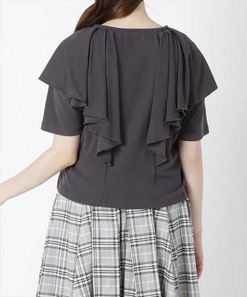 WILLSELECTION(ウィルセレクション)の「フリルカットソープルオーバー(Tシャツ/カットソー・レディース・チャコールグレー/ブラック/ボルドー・MEDIUM)」の22枚目の写真