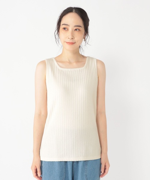 studio CLIP（スタディオクリップ）の「アソート2WAYネックタンクトップ（タンクトップ・レディース・その他2/ベージュ/その他1/アイボリー・MEDIUM/LARGE）」の9枚目の写真