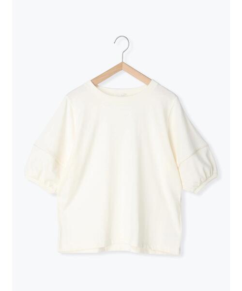 ehka sopo(エヘカソポ)の「ランタンスリーブカットソー(Tシャツ/カットソー・レディース・ダークオレンジ/ベージュ/ブラック/オフホワイト・F)」の12枚目の写真