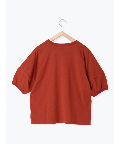 ehka sopo(エヘカソポ)の「ランタンスリーブカットソー(Tシャツ/カットソー・レディース・ダークオレンジ/ベージュ/ブラック/オフホワイト・F)」の10枚目の写真