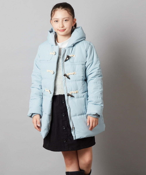 a.v.v（アーヴェヴェ）の「[160]中綿ダッフルコート（ダッフルコート・キッズ・ライトブルー/ブラック・160）」の22枚目の写真