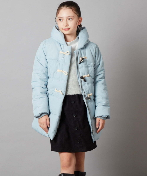 a.v.v（アーヴェヴェ）の「[160]中綿ダッフルコート（ダッフルコート・キッズ・ライトブルー/ブラック・160）」の19枚目の写真