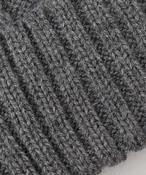 ReqHatter(レックハッター)の「ケーブルニット 裏ボア ワッチ(ニットキャップ/ビーニー・メンズ・ブラック/グレー/オフホワイト/カーキ・FREE)」の14枚目の写真