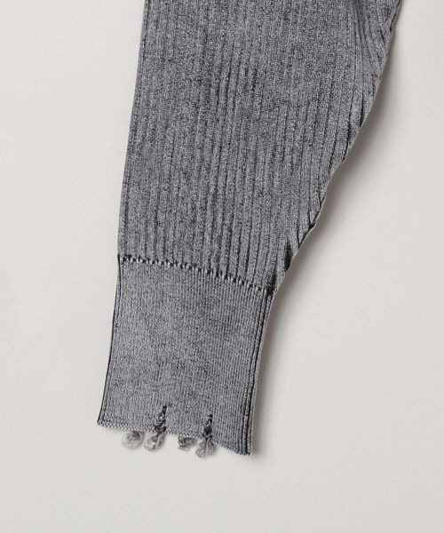 JEANASIS(ジーナシス)の「12GダメージショートVカーディガン/ 980531(カーディガン/ボレロ・レディース・ブラック系その他/グレー系その他/ピンク系その他・FREE)」の7枚目の写真