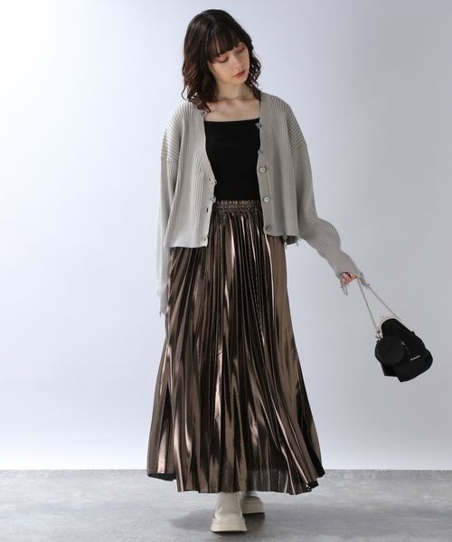 JEANASIS(ジーナシス)の「12GダメージショートVカーディガン/ 980531(カーディガン/ボレロ・レディース・ブラック系その他/グレー系その他/ピンク系その他・FREE)」の15枚目の写真