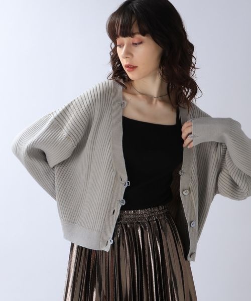 JEANASIS(ジーナシス)の「12GダメージショートVカーディガン/ 980531(カーディガン/ボレロ・レディース・ブラック系その他/グレー系その他/ピンク系その他・FREE)」の17枚目の写真