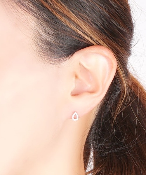 itam(アイタム)の「【itam】アイタム/ ティアドロップピアス(ピアス(両耳用)・レディース・シルバー/ゴールド/ピンクゴールド・FREE)」の12枚目の写真