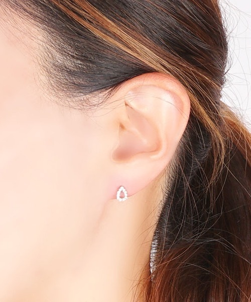 itam(アイタム)の「【itam】アイタム/ ティアドロップピアス(ピアス(両耳用)・レディース・シルバー/ゴールド/ピンクゴールド・FREE)」の8枚目の写真