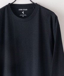 【ZEROSTAIN/ゼロステイン】汗染みの目立たないTシャツ クルーネック ロンT 撥水 防汚 UVカット 紫外線対策