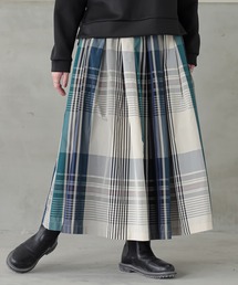 n'OrLABEL | 『チェック柄タックフレアスカート』(スカート)