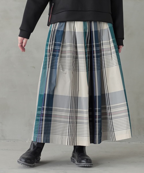 n'OrLABEL（ノアールレーベル）の「『チェック柄タックフレアスカート