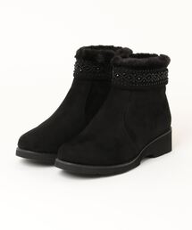 COMPOSITION9（コンポジションナイン）の「ビーズモチーフコンフォートボアショートブーツ（ブーツ）」