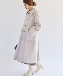 quaranciel: PONTETORTO フラット カラー ロング コート