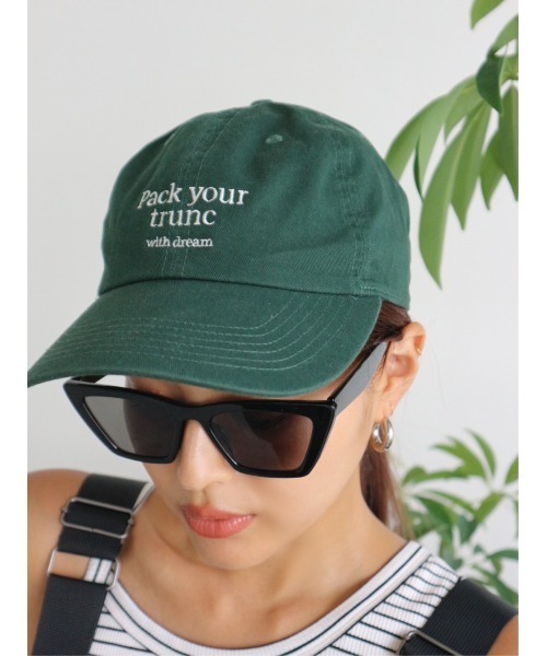 TRUNC（トランクエイティーエイト）の「Pack your trunc CAP（キャップ・レディース・ネイビー/グリーン/アイボリー・FREE）」の3枚目の写真