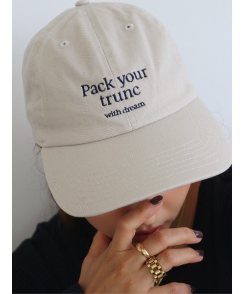 TRUNC（トランクエイティーエイト）の「Pack your trunc CAP（キャップ・レディース・ネイビー/グリーン/アイボリー・FREE）」の2枚目の写真